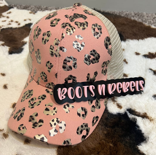 Rose Gold Leopard Hat